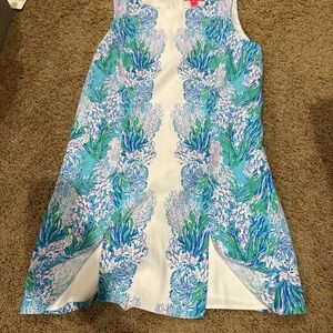 Lilly Pulitzer Blue and Green Sleeveless Sundress